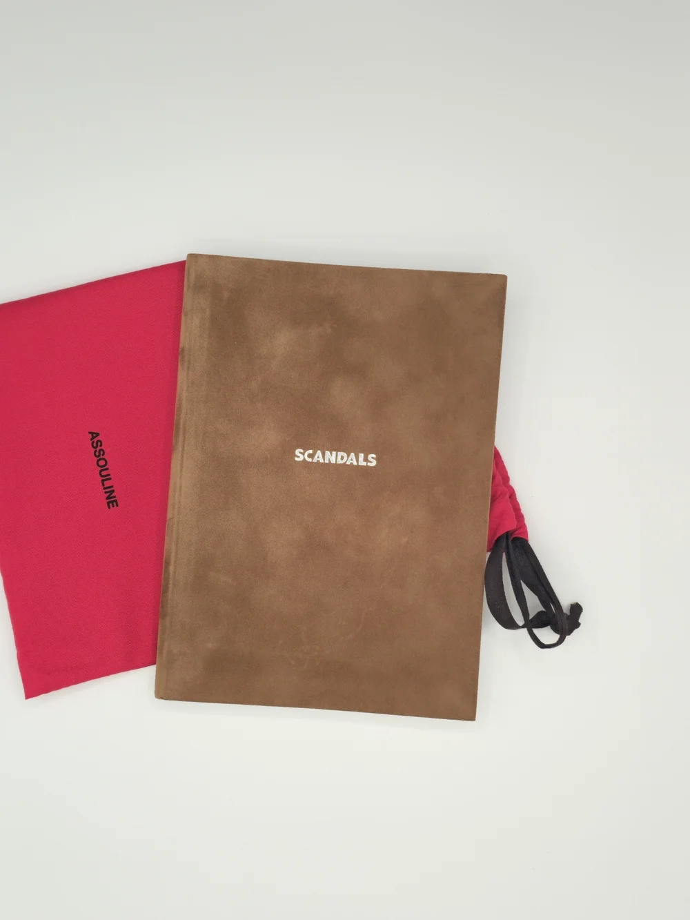 Real Suede Cover Notebook Journal By Assouline – New, Slipcover Incl.